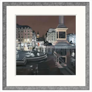 'Rainy Night, Trafalgar Square' by Jo Quigley